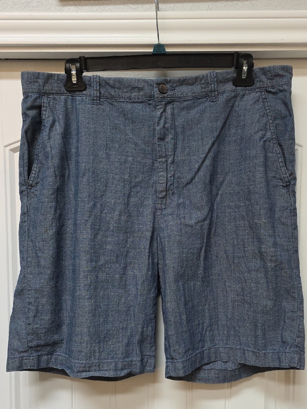 Sun River Men's Blue Cotton Casual Shorts - Sz 40